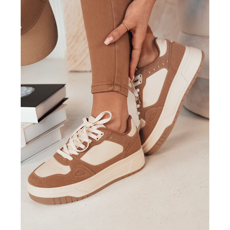 BASIC Tmavě béžové Sneakersy LETUR Béžová 90259243