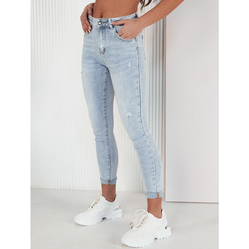 BASIC Světle modré skinny džíny AGOST UY1903