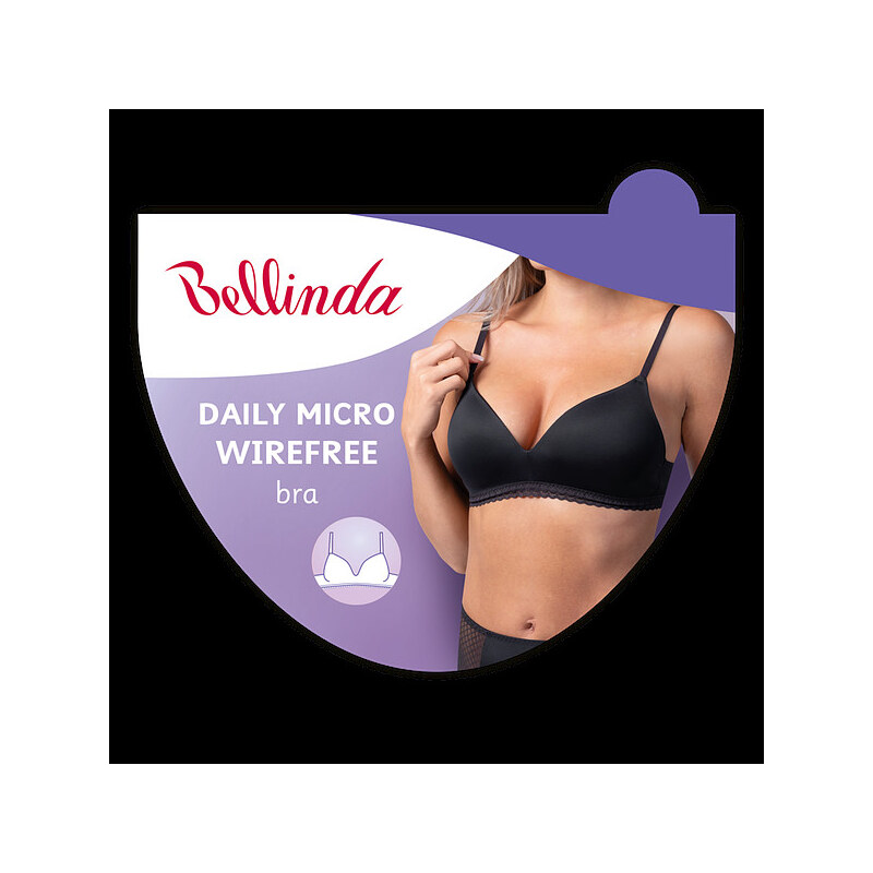Dámská podprsenka bez DAILY MICRO černá model 20840600 -