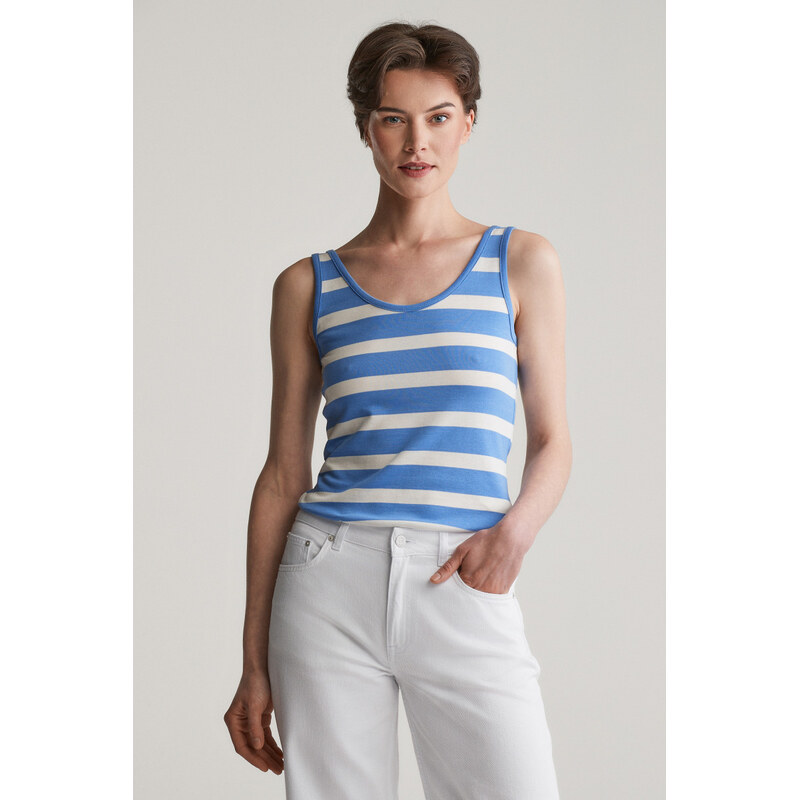TRIČKO GANT STRIPED TANK TOP PERFECT BLUE 104260685