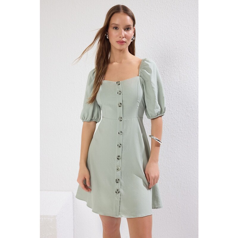 Dámské šaty Trendyol TWOSS20EL2314/Camel 107046620