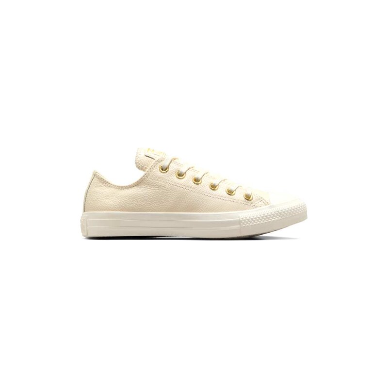 Converse Chuck Taylor All Star leather trainers in cream with