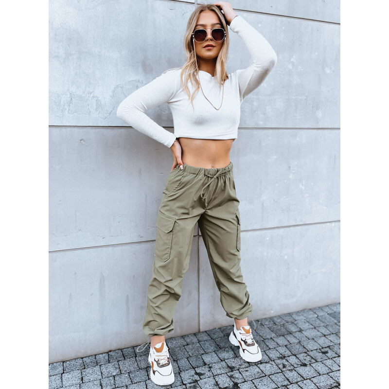 BASIC Khaki cargo kalhoty ALBUS UY1685