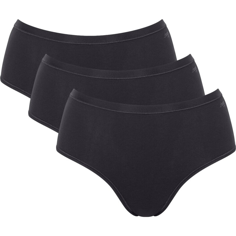 Dámské kalhotky SLOGGI GO DAILY COTTON MIDI 3P BLACK