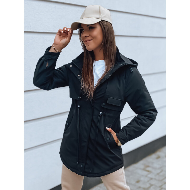 BASIC Černá parka RIVERS TY2988