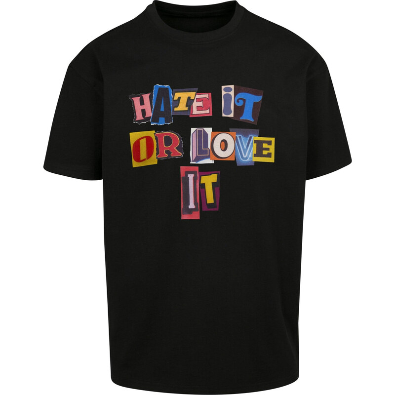 MT Upscale Tričko Hate it or Love it mix barev / černá 104300265