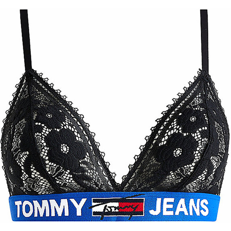 Dámská nevyztužená podprsenka Jeans Lace UW0UW03508-BDS - Tommy 104302647