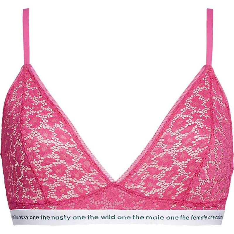 Dámská nevyztužená podprsenka Unlined Triangle QF5196E-TZX - Calvin 104302747