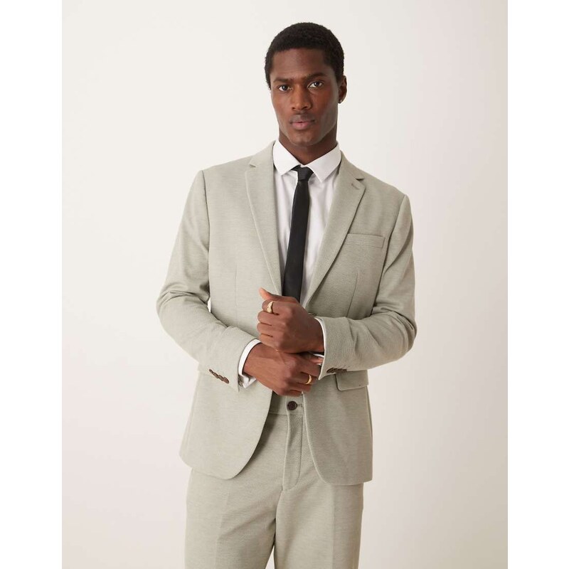 Selected Aitor regular fit blazer in light green