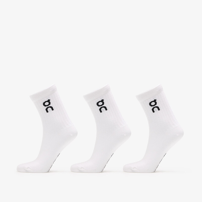 Ponožky On Logo Sock High 3-Pack White XS