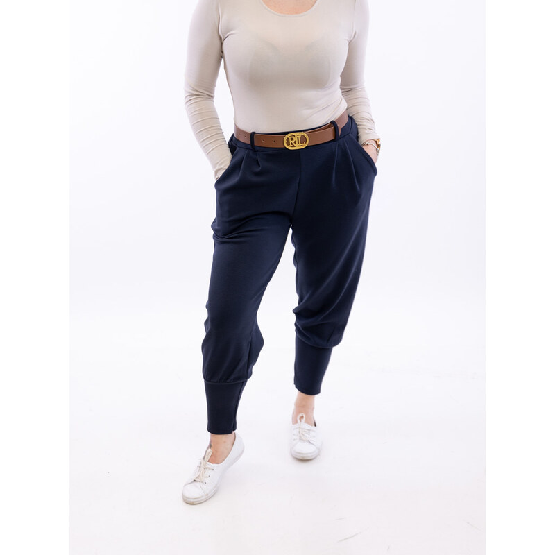 Italy fashion Máslové kalhoty REAL Barva: Temně modrá, Velikost: