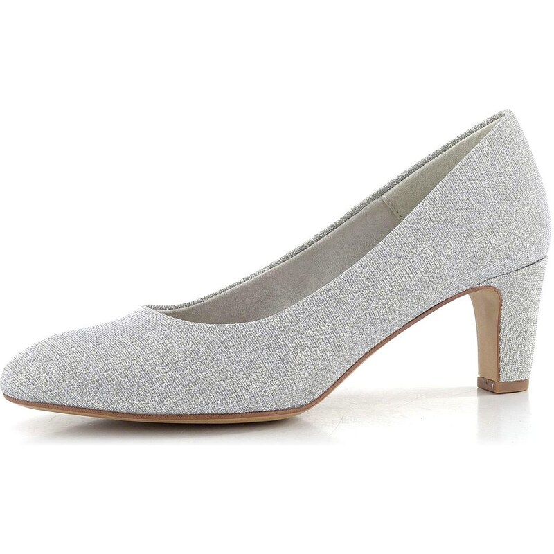 Tamaris třpytivé společenské lodičky Silver glam 1-22418-41