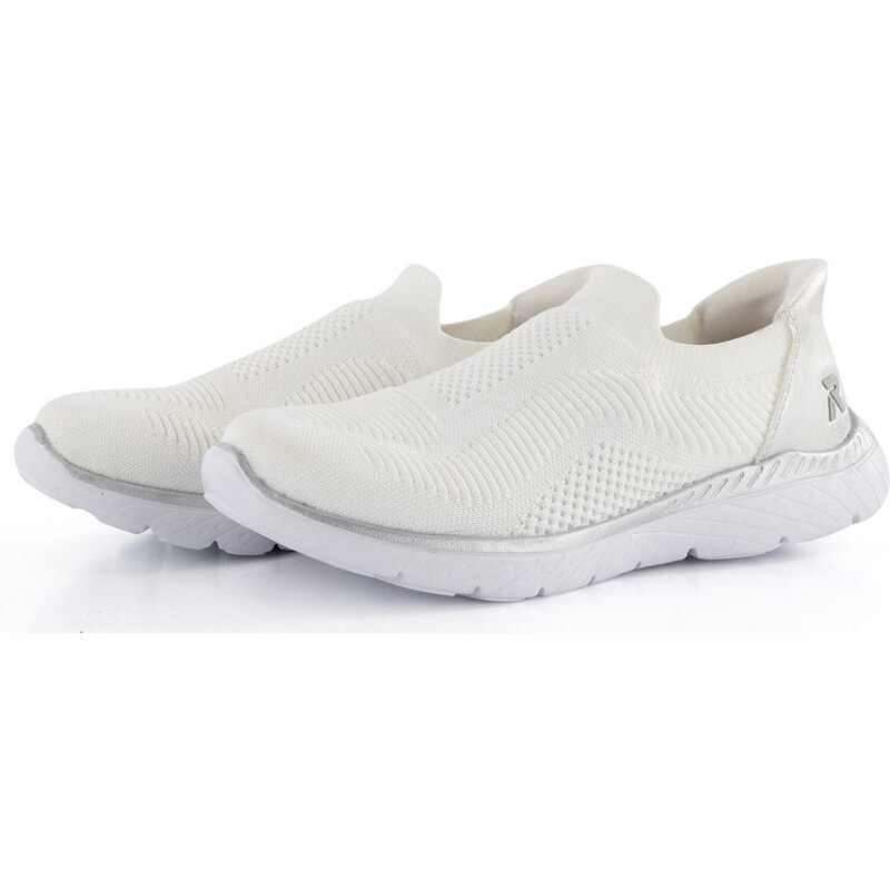 Rieker úpletové prozouvací tenisky Weiss/Ice M5072-80