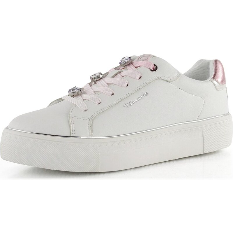 Tamaris tenisky na platformě White/Pink 1-23751-44 104312888
