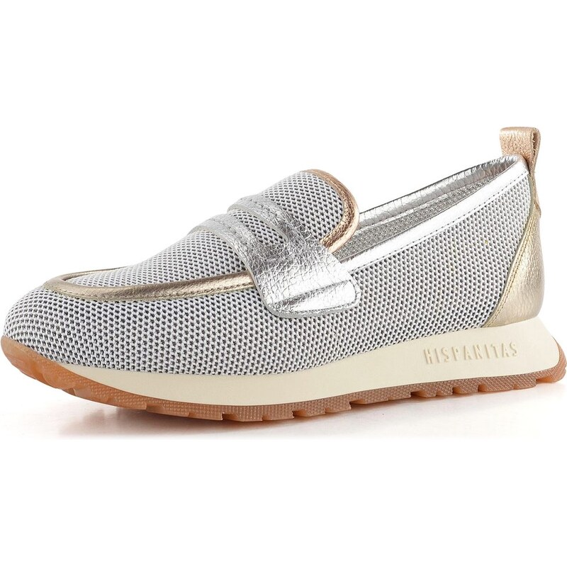 Hispanitas sportovnější mokasíny Kansas White/Cava/Silver CHV254043 104312890