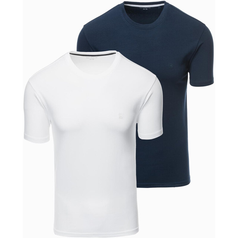 Ombre Set of mens t-shirts with round neckline