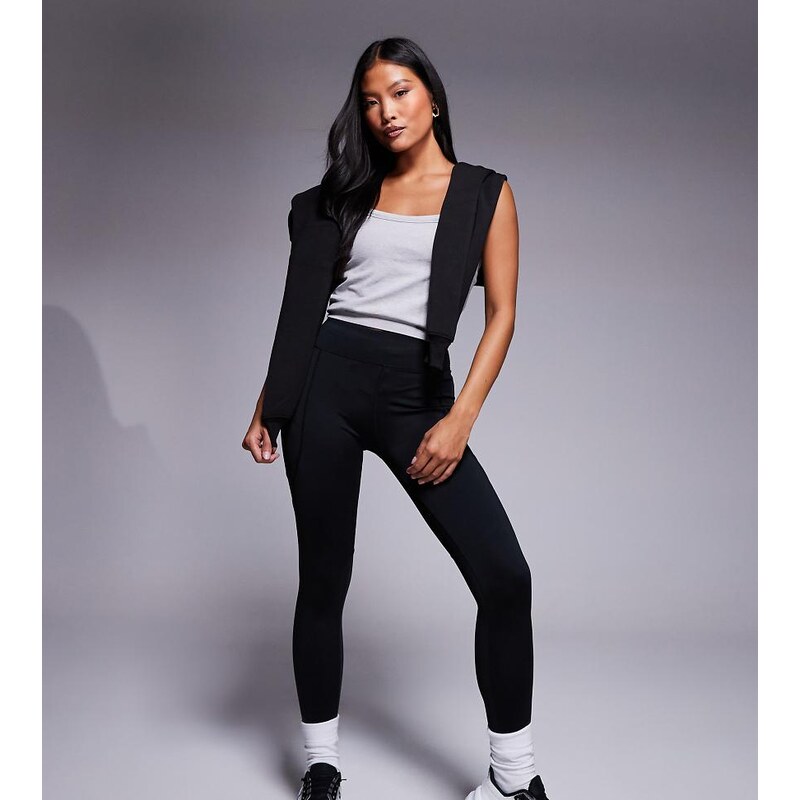 4505 Petite Icon run tie waist legging-Black 100033785