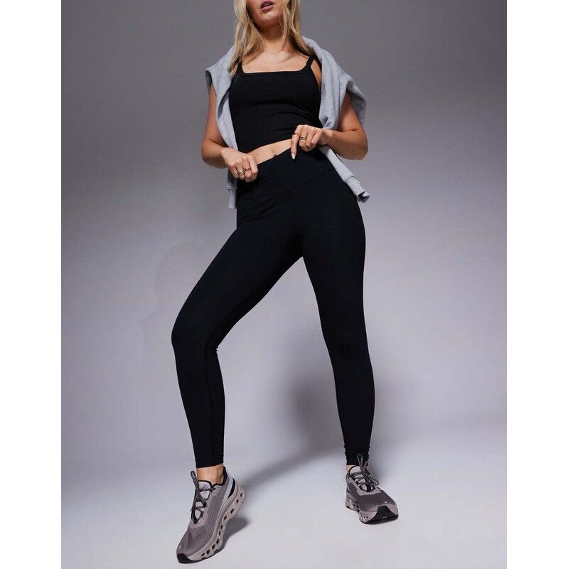 4505 Hourglass Icon soft touch high waist yoga legging in black