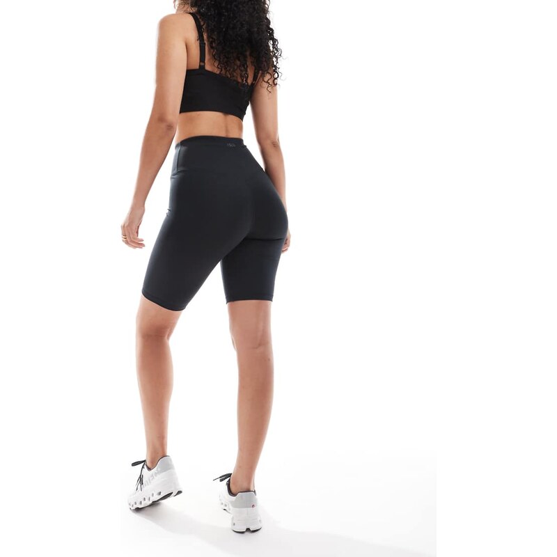 4505 Hourglass Icon 8 inch soft touch legging short in black 105247431