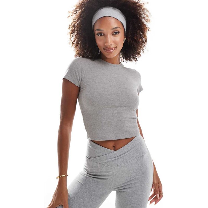 4505 Icon soft touch performance baby t-shirt in grey marl 100129934