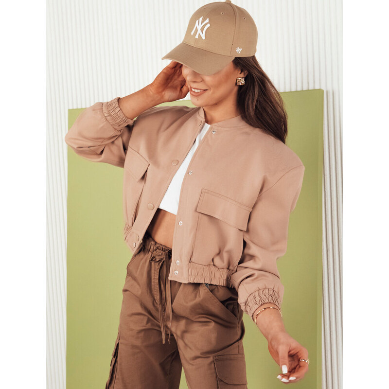 BASIC Béžová jarní crop bunda VERPI 90958485