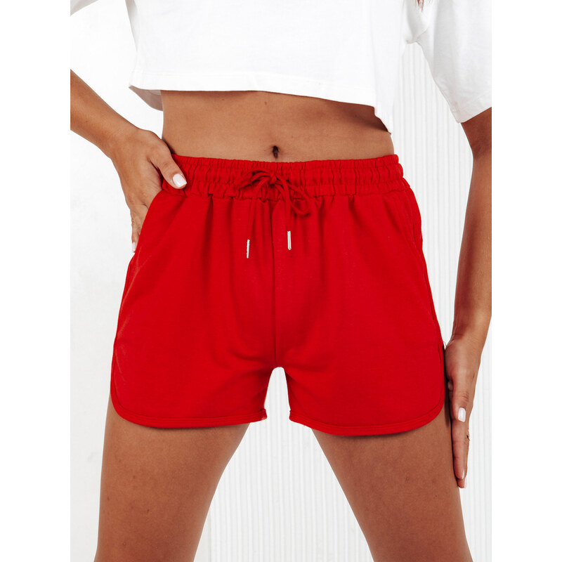 BASIC Červené teplákové šortky GO SPORT Červená 99124923
