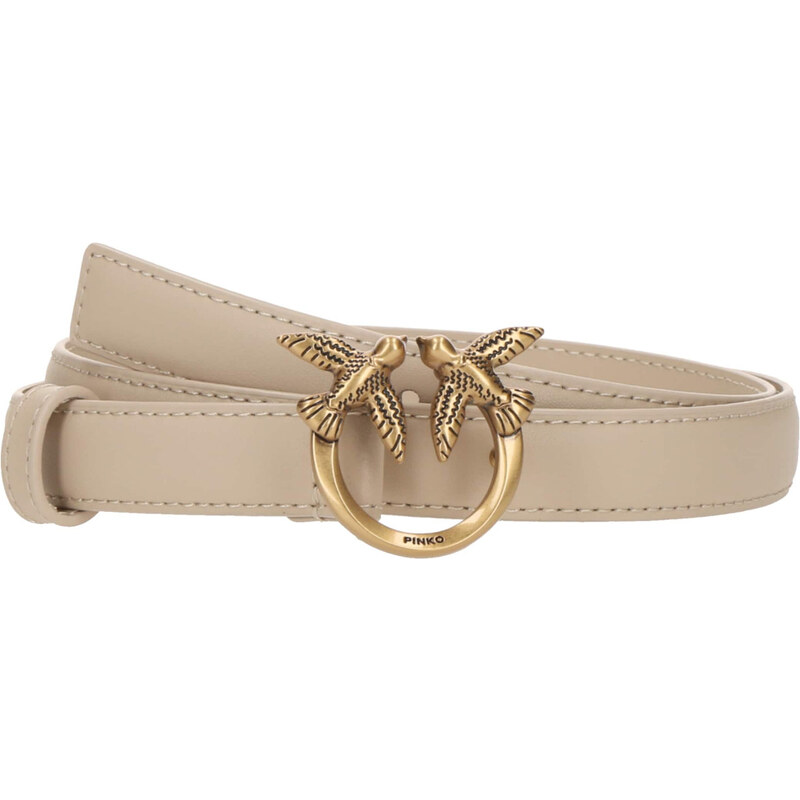 PINKO Opasek Love Berry starobéžová 104331040