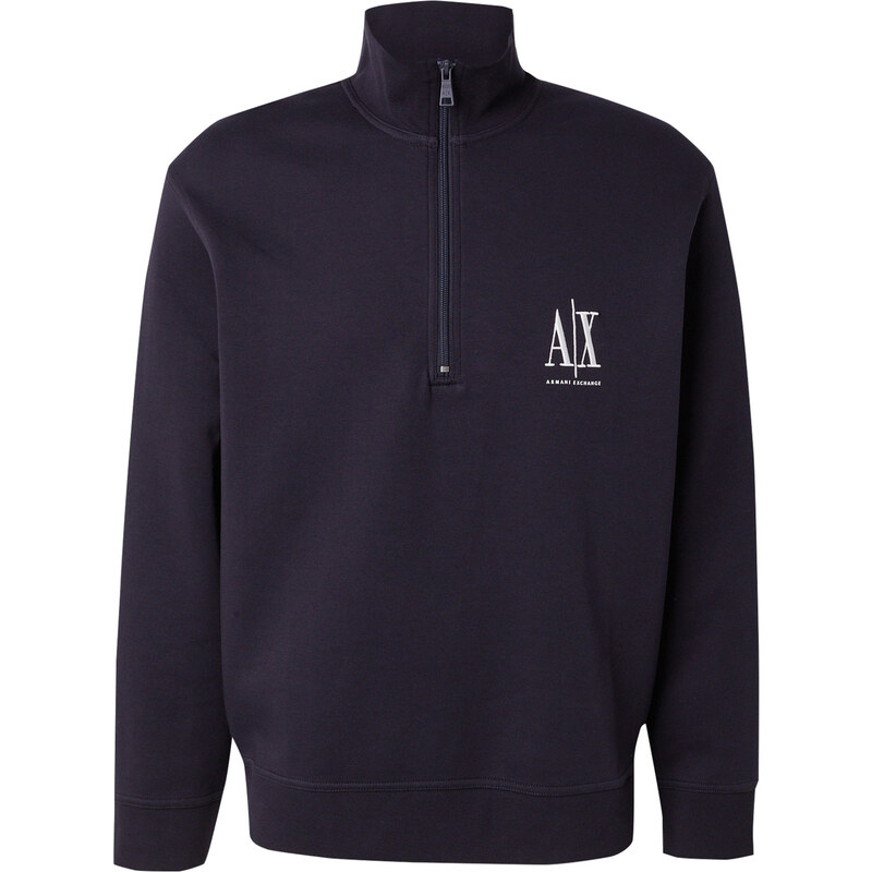 ARMANI EXCHANGE Mikina marine modrá / bílá