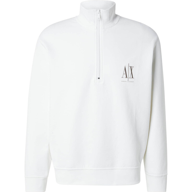 ARMANI EXCHANGE Mikina tmavě béžová / offwhite
