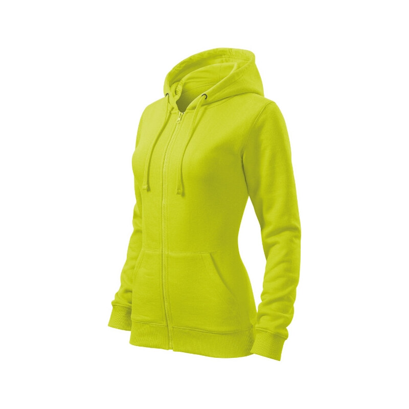 MALFINI, a.s. Trendy Zipper mikina dámská limetková