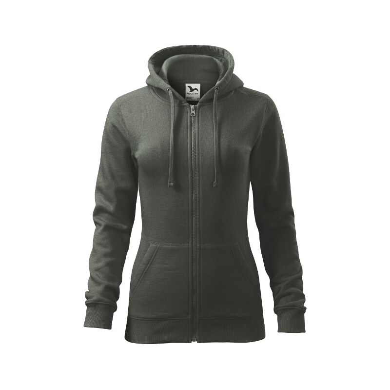 Trendy Zipper mikina dámská tmavá model 20639691 - MALFINI, a.s.