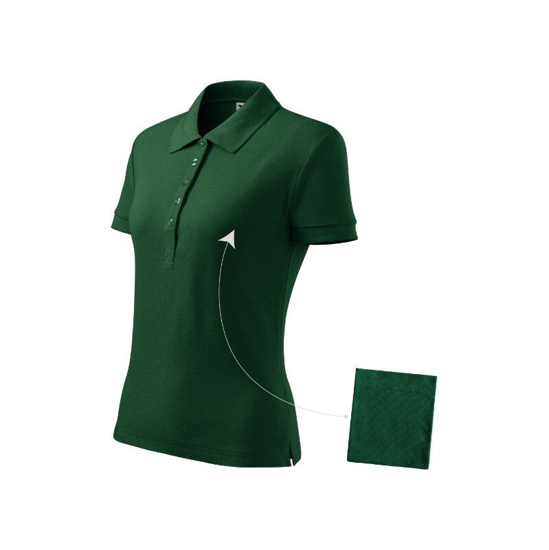 MALFINI, a.s. Cotton polokošile dámská dark green