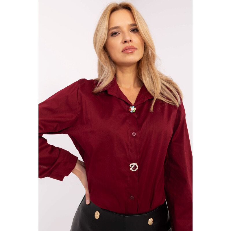 Košile s dlouhým rukávem model 204380 Italy Moda