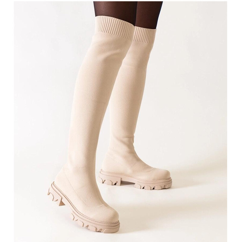 Kozačky na podpatku model 206443 Solea