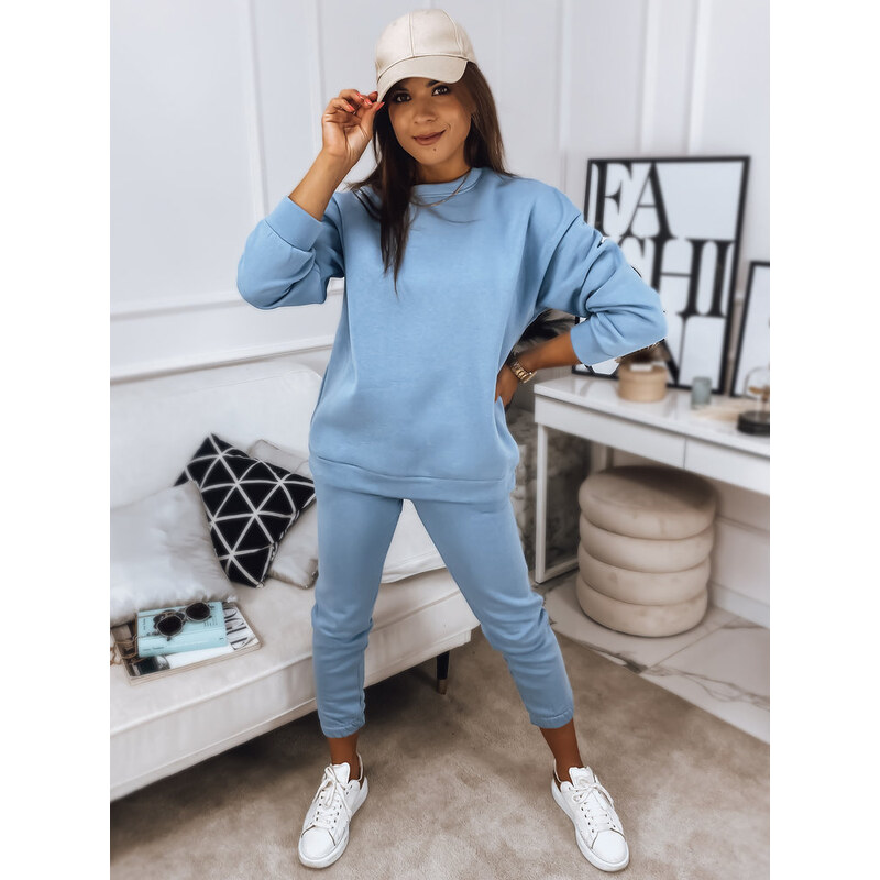 BASIC Světle modrá tepláková souprava bez kapuce MOLLY PREMIUM 84024849