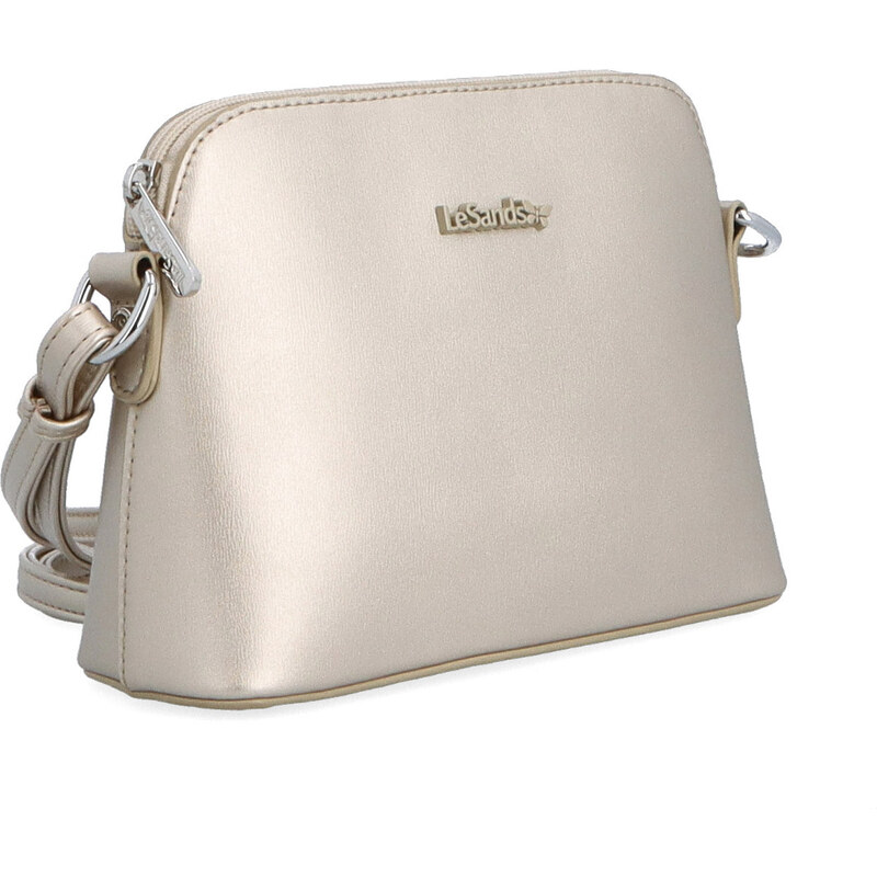 Kabelka ze syntetické kůže crossbody Le Sands Metalická 7710 ZL
