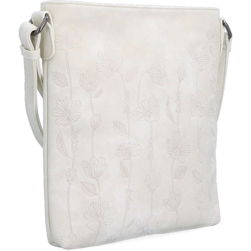 Kabelka ze syntetické kůže crossbody Indee béžová 6329 K 104346764