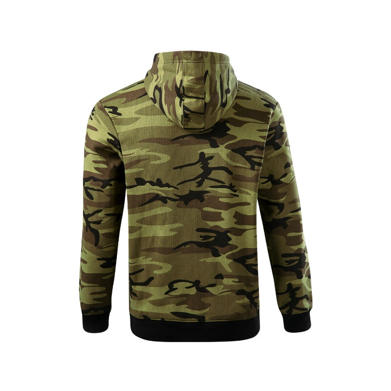 MALFINI, a.s. Camo Zipper mikina pánská camouflage green