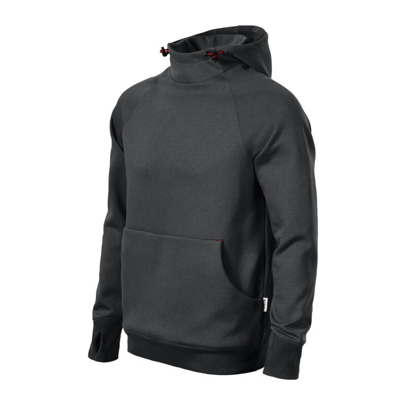 MALFINI, a.s. Vertex Hoodie mikina pánská ebony gray