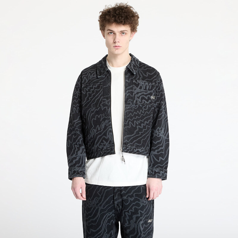 Bunda FTSHP Silver Lining Denim Jacket UNISEX Black L