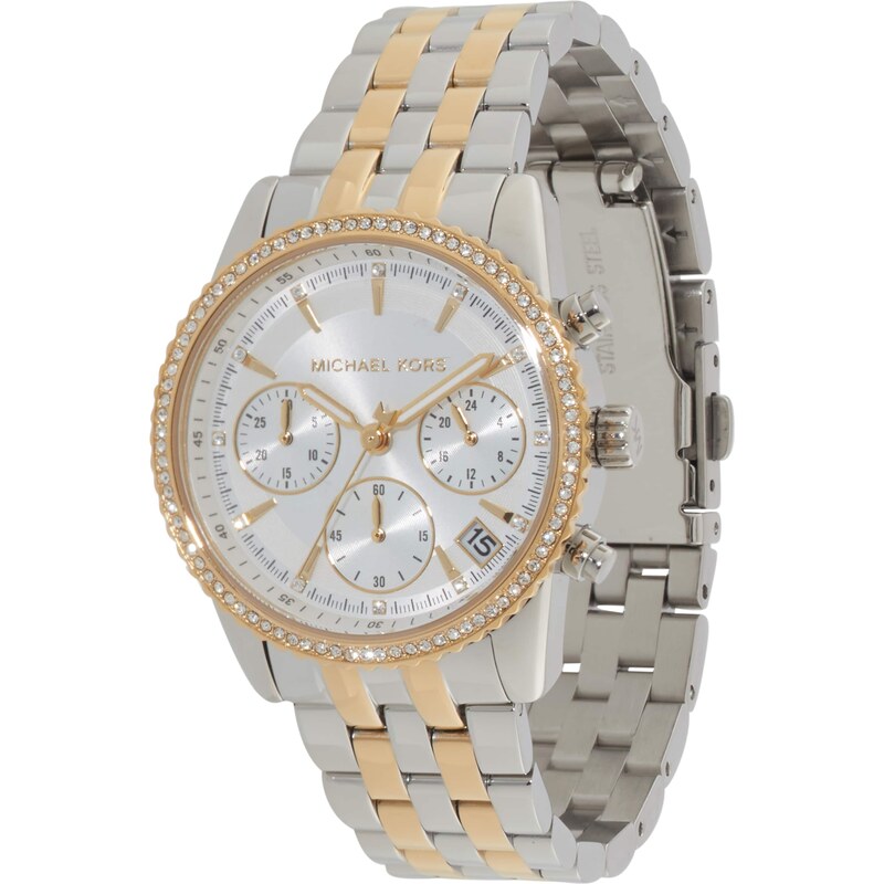 MICHAEL Michael Kors Analogové hodinky RITZ zlatá / stříbrná