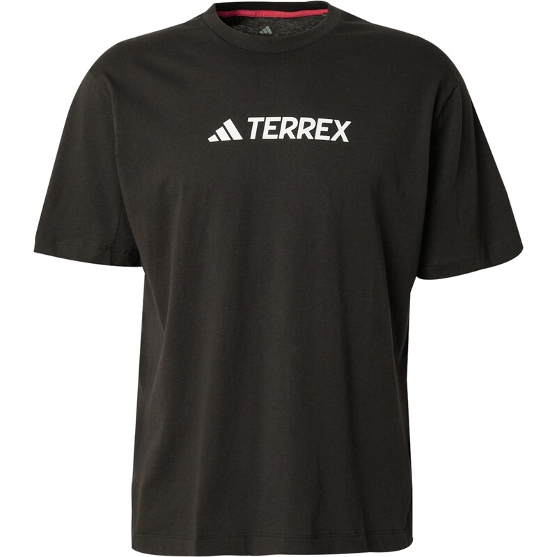 ADIDAS TERREX Funkční tričko černá / bílá