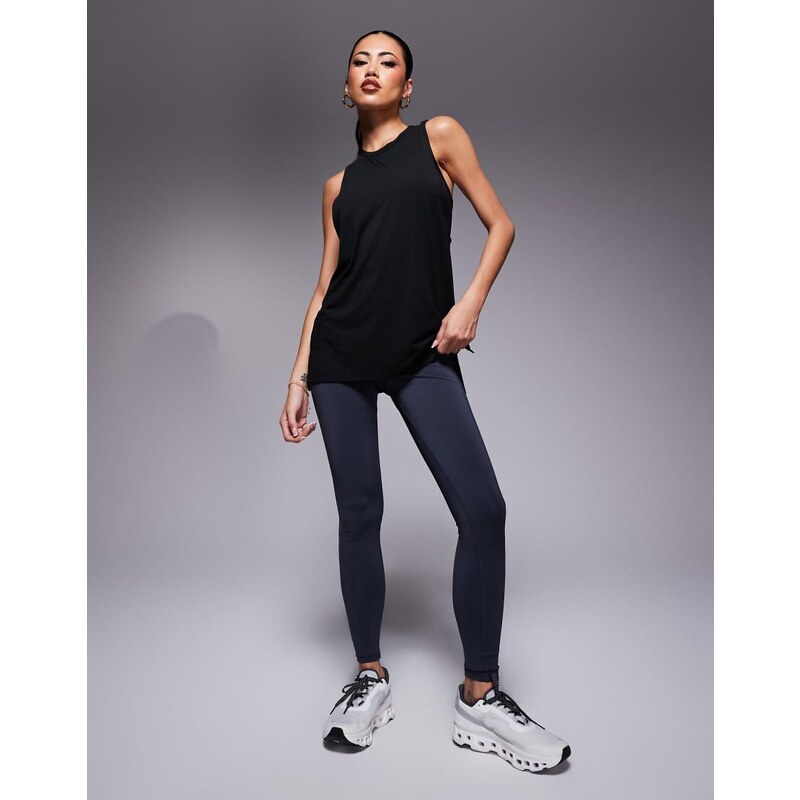 4505 quick dry performance jersey drop armhole vest in black