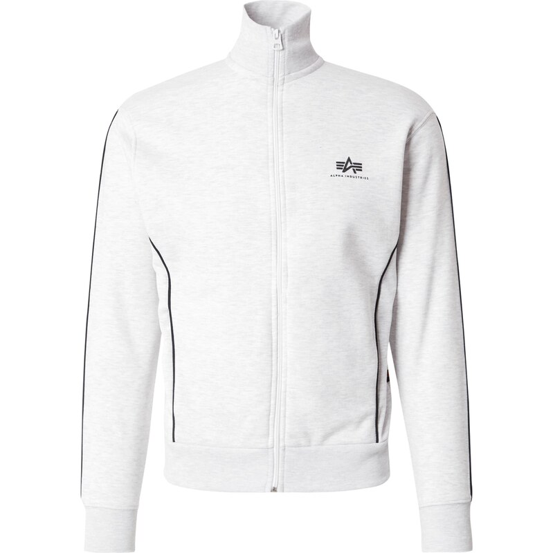 ALPHA INDUSTRIES Mikina světle šedá / černá