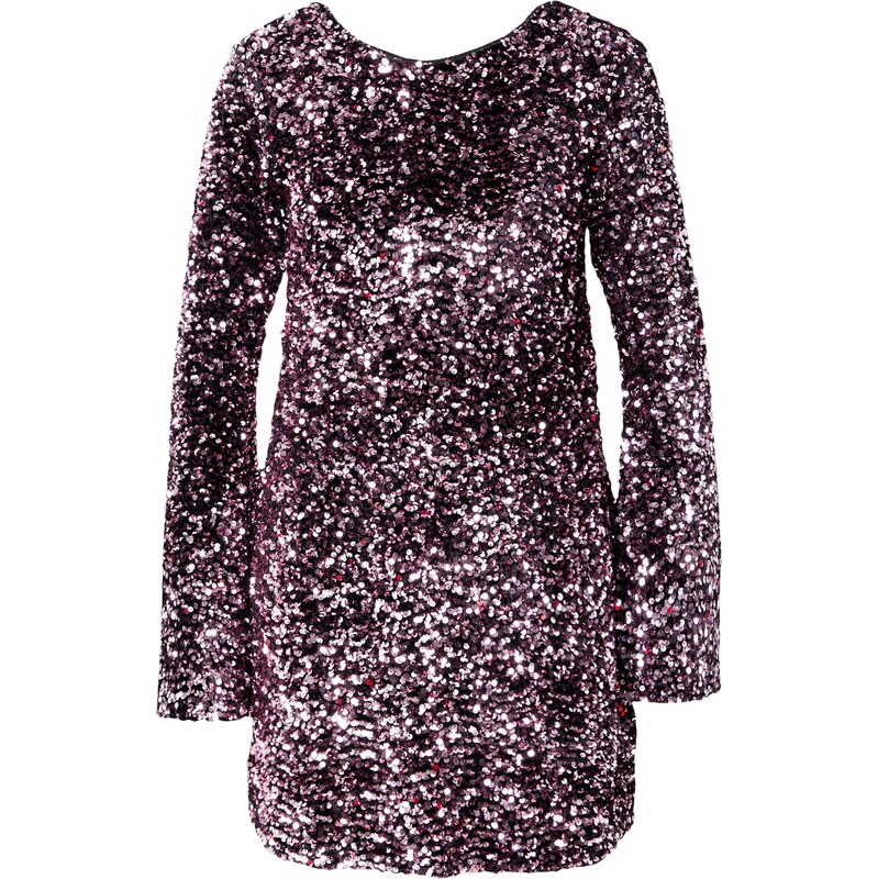 Gina Tricot Koktejlové šaty tmavě růžová