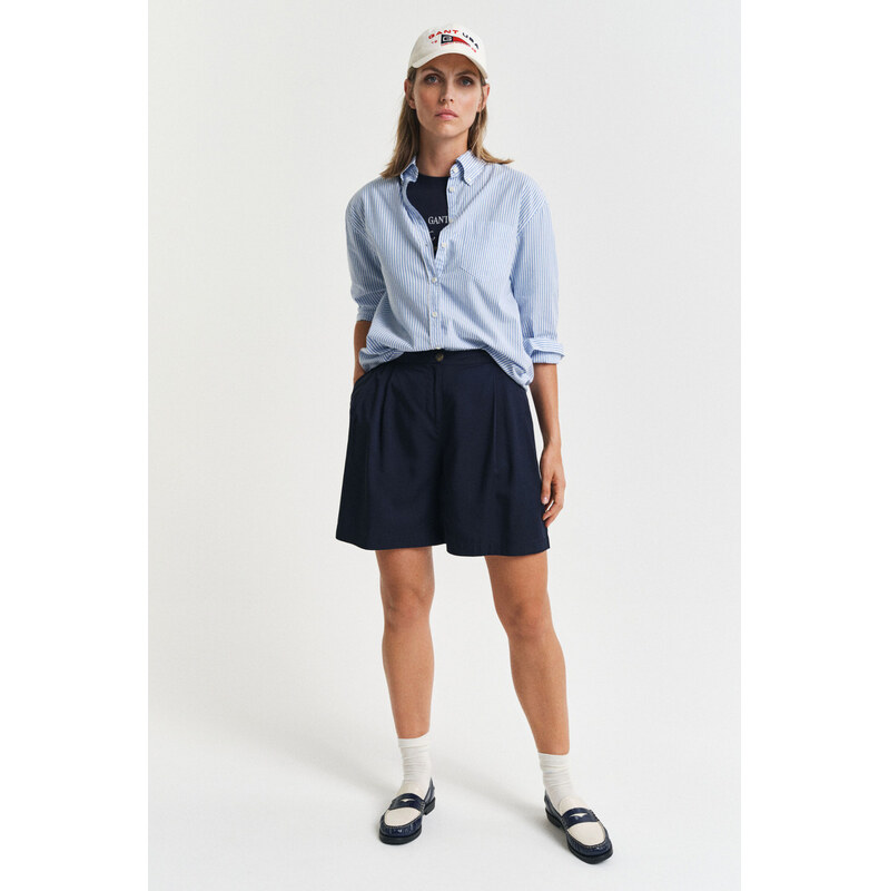 ŠORTKY GANT FLUID SHORTS EVENING BLUE