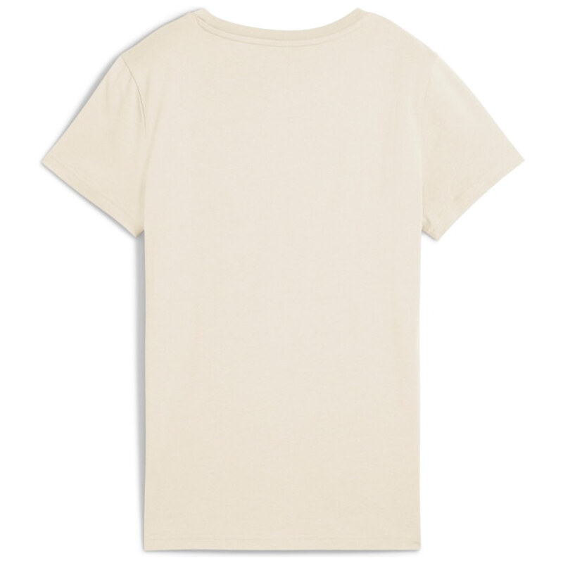 PUMA - ESS METALLIC TEE DÁMSKÉ BAVLNĚNÉ TRIKO KRÉMOVÉ