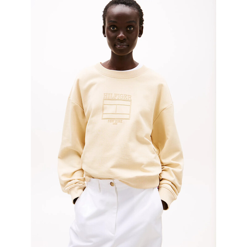 Tommy Hilfiger dámská béžová mikina