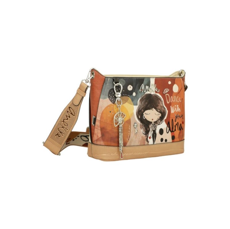 Ležérní crossbody kabelka Alma Anekke 40703-475 hnědá 104377045