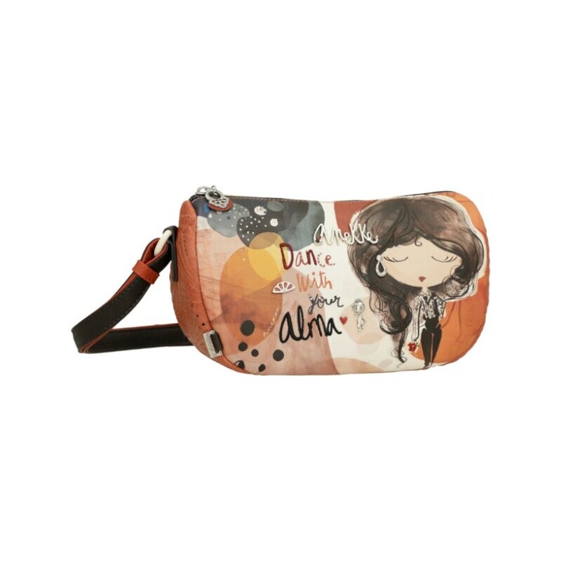 Menší oválná crossbody kabelka Alma Anekke 40703-498 béžová 104377043